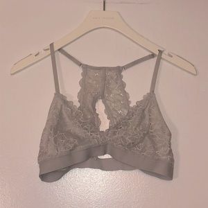 Aerie lace bralette - medium, light grey